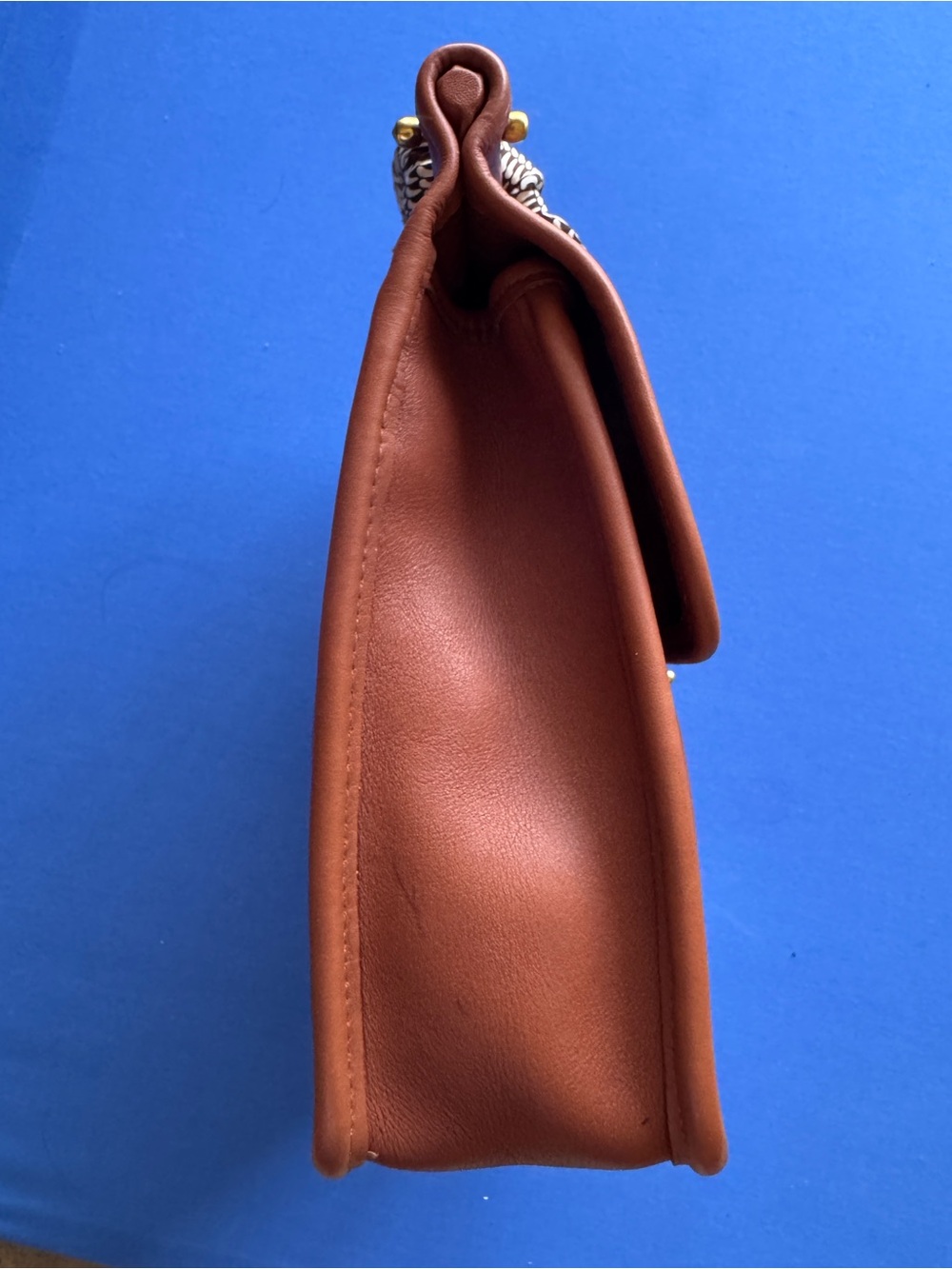 COACH Vintage Willis Brown Leather Crossbody Shoulder Bag 9927 No Original Strp - Picture 5 of 11